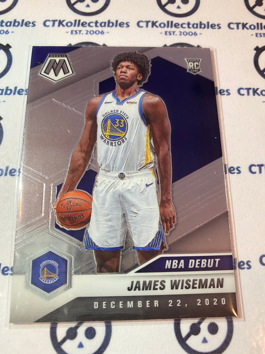 2020-21 NBA Mosaic NBA DEBUT James Wiseman RC #266 warriors