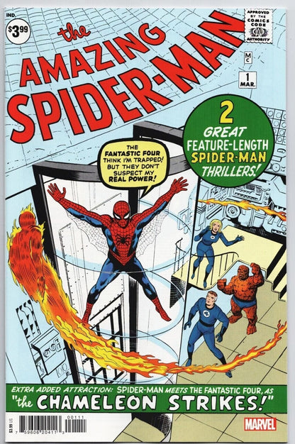 THE AMAZING SPIDER-MAN # 1 REPRINT FACSIMILE EDITION  MARVEL COMIC BOOK 2022