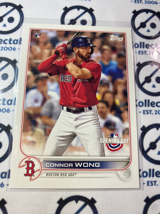 2022 Topps Opening Day Baseball Connor Wong Rookie card RC #123 Red Sox