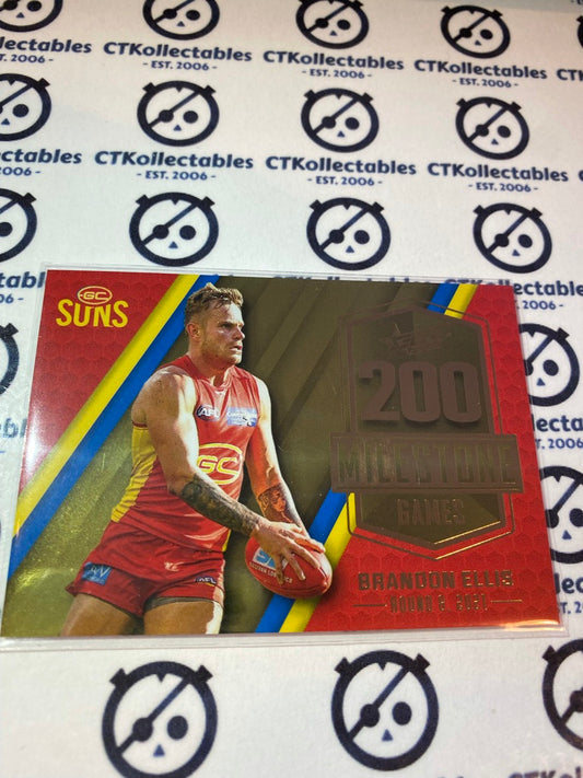 2022 AFL Footy Stars Milestone 200 games - Brandon Ellis MG41