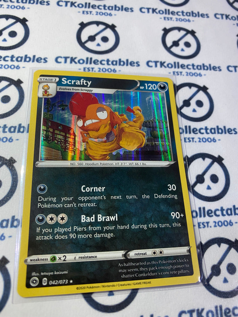 Scrafty #042/073 Holo Rare Pokémon Card Champions Path