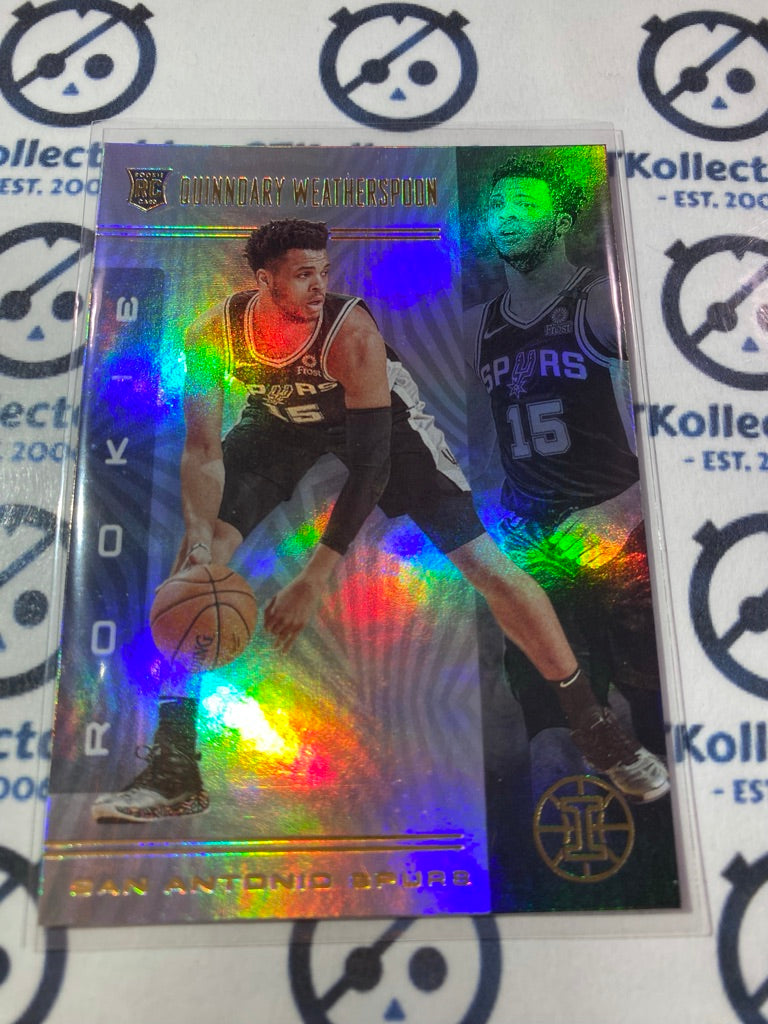 2019-20 Panini NBA Illusions Quindary Weatherspoon Rookie RC #194 Spurs