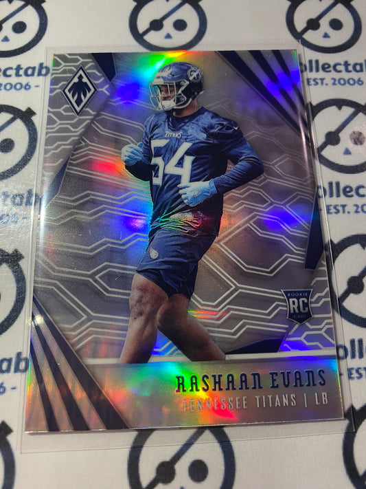 2018 NFL Panini Phoenix Rashaan Evans Silver rookie Prizm #151 Titans