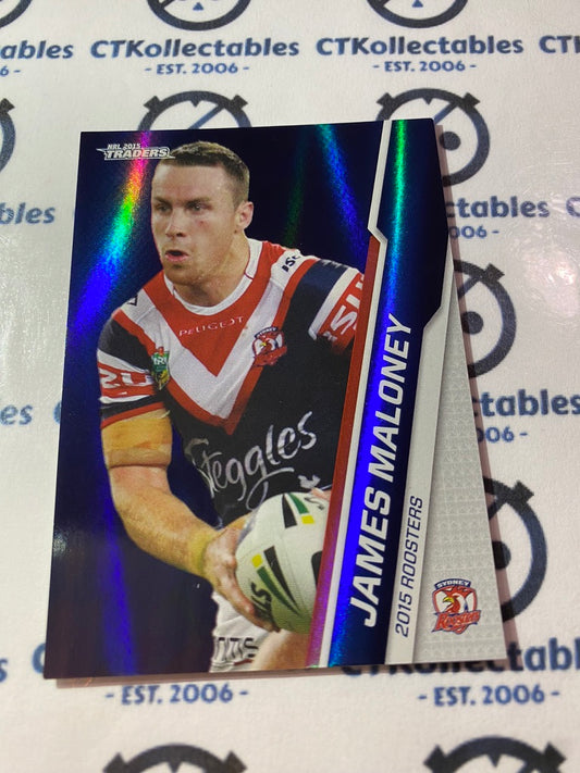 2015 NRL Traders Silver Parallel #P122 James Maloney Roosters