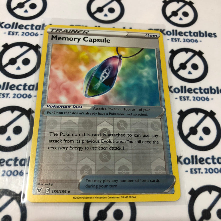 Memory Capsule Trainer #155/185 Reverse Holo Pokémon Card Vivid Voltage