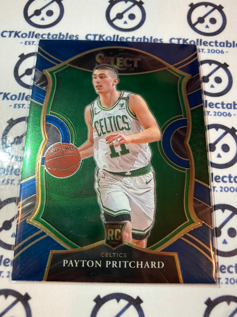 2020-21 Panini NBA Select Payton Pritchard Blue RC Concourse #86 Celtics