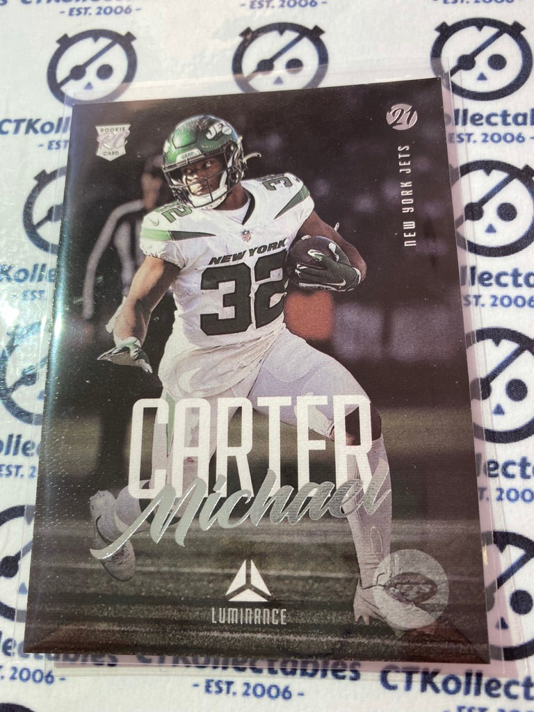 2021 NFL Chronicles Luminance Michael Carter Rookie Card RC #207 Jets