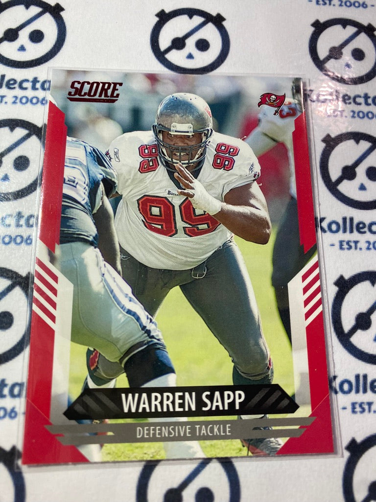 2021 NFL Score Red Parallel Warren Sapp #19 Buccaneers