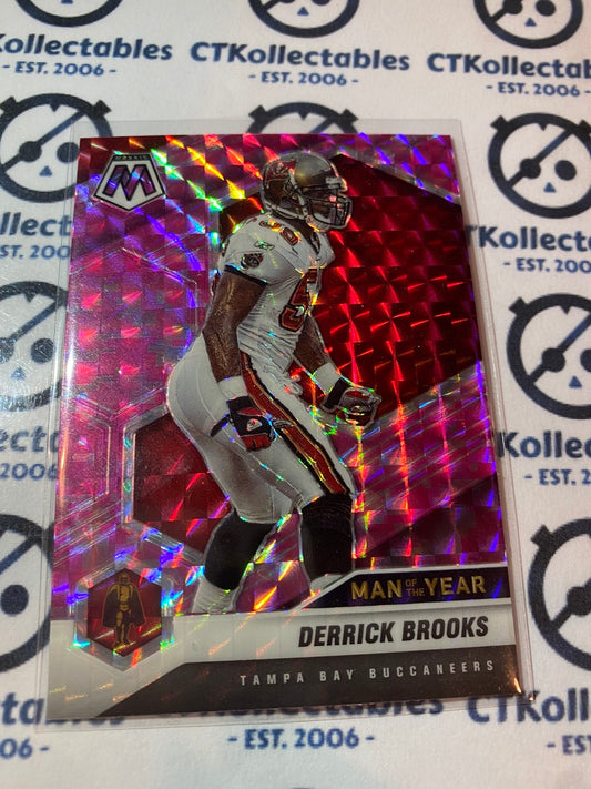 2021 Panini NFL Mosaic Derrick Brooks Man of the year Pink Mosaic Prizm #274 buccaneers