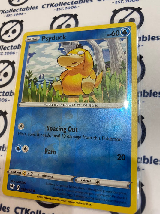Psyduck Reverse Holo #028/189 2022 Sword & Shield Astral Radiance Pokemon Card
