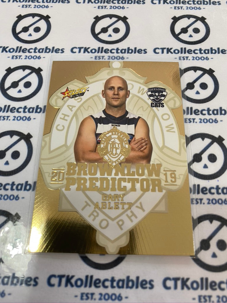 2019 AFL Footy Stars Gary Ablett Gold Brownlow Predictor #057/225 Cats