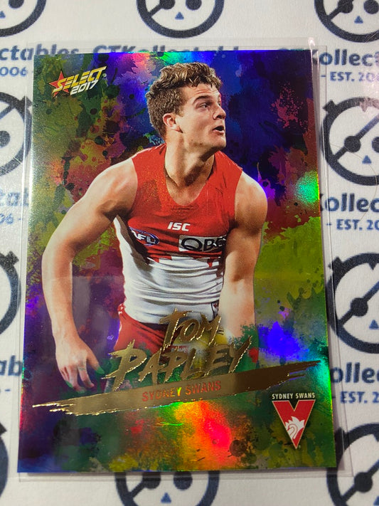 2017 AFL Select Footy Stars Holofoil - #HF142 Tom Papley Swans