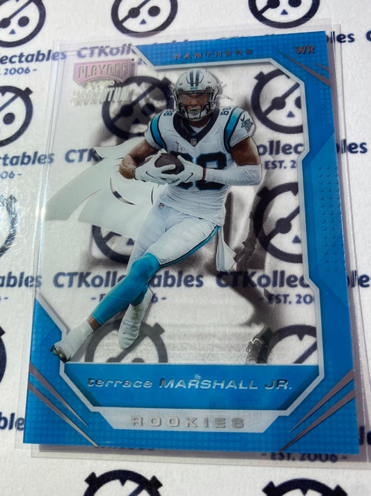 2021 NFL Chronicles Playbook Momentum Terrace Marshall Jr.rookie card RC #PMR-19 Panthers