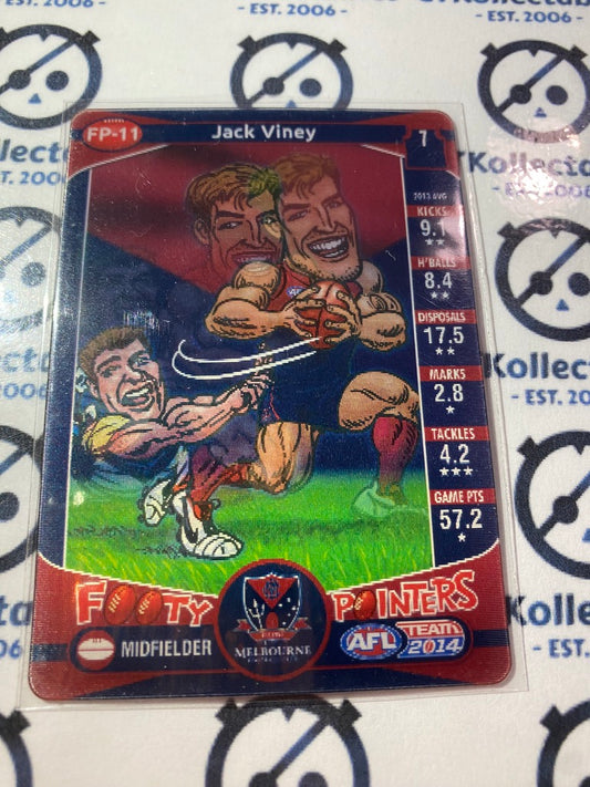 2014 AFL Teamcoach Footy Pointers #FP-11 Jack Viney Demons