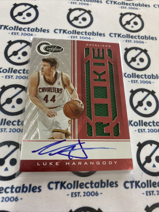 2010-11 Certified Luke Harangody Red Signatures #64/99 Cavs