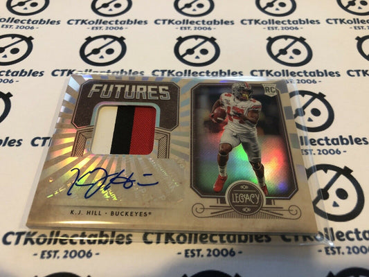 2020 NFL Legacy K.J Hill FUTURES Patch Auto #345/399 Chargers