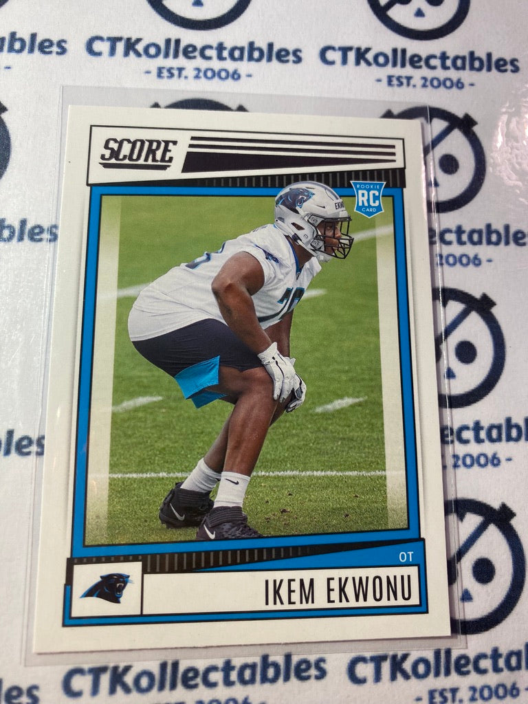 2022 NFL Panini Score Ikem Ekwonu Rookie Card RC #322 Panthers