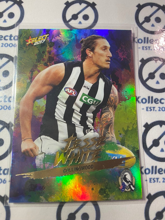 2017 AFL Select Footy Stars Holofoil - #HF36 Jesse White Magpies