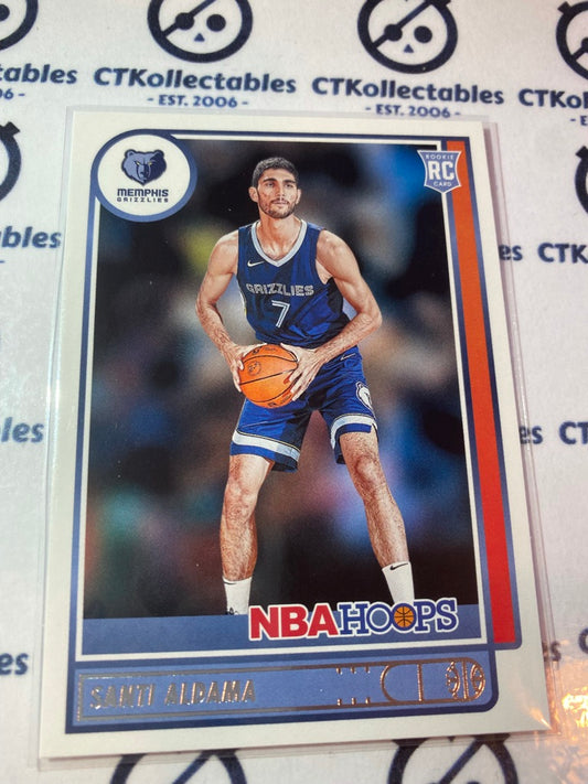 2021 Panini NBA HOOPS Rookie Card Santi Aldama #207 Memphis