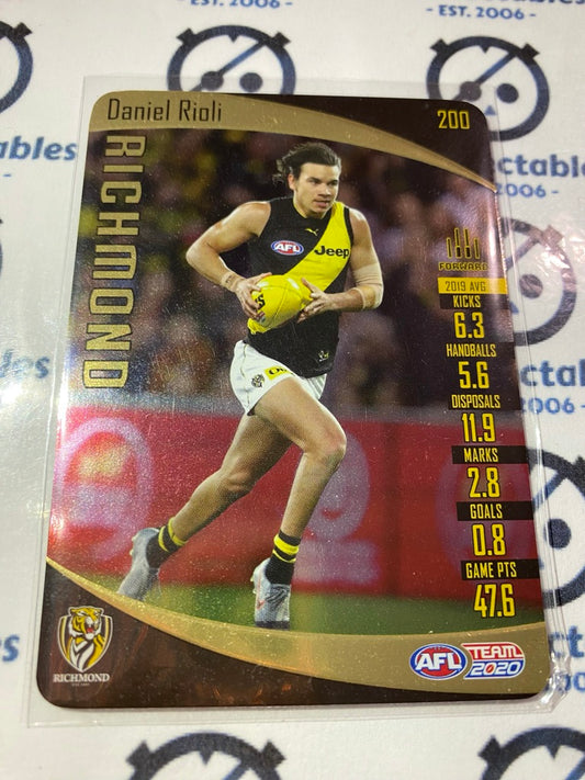 2020 AFL Teamcoach Gold #200 Daniel Rioli Tigers