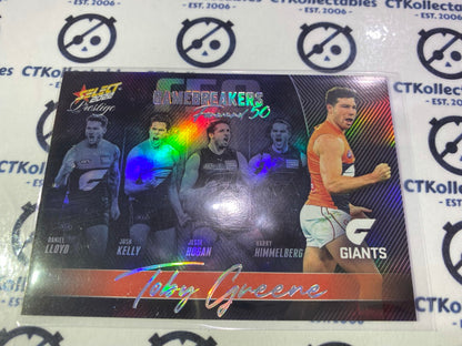 2022 AFL Prestige Game breakers Toby Greene #326/750 Giants