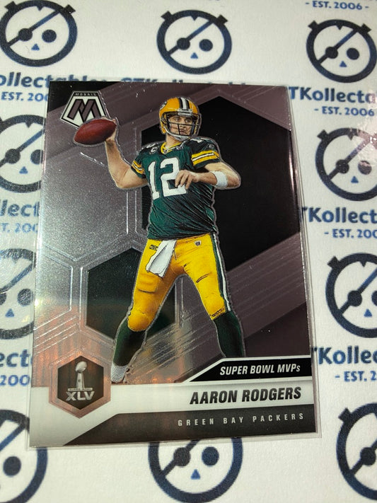 2021 Panini NFL Mosaic Aaron Rodgers Super bowl MVP's #289 Packers
