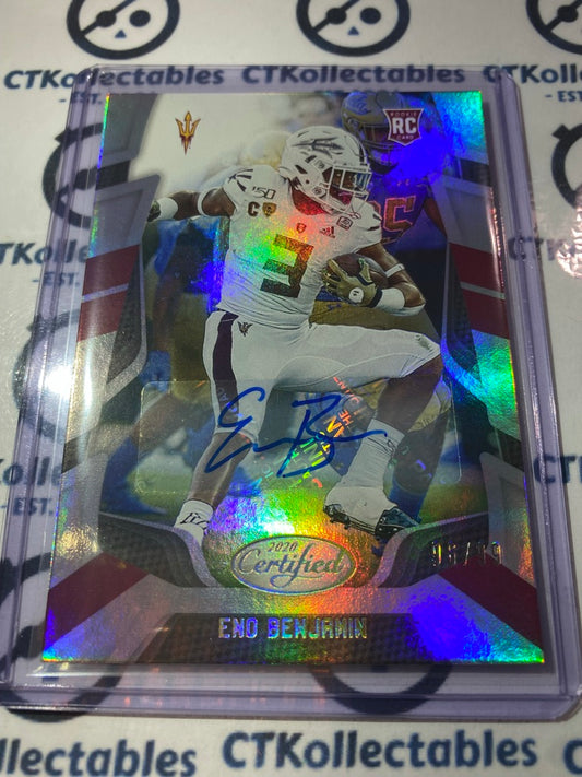 2020 NFL Panini Certified Enjo Benjamin Rookie Auto #96/99 49ers