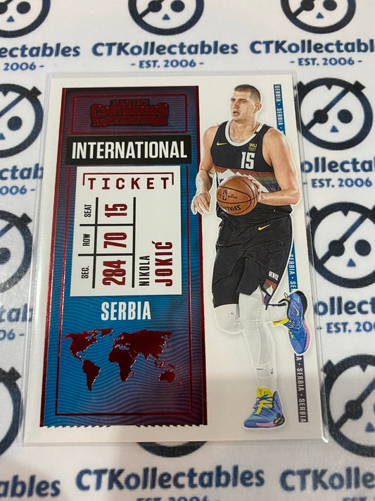 2020-21 NBA Contenders International Ticket Red Nikola Jokic #27