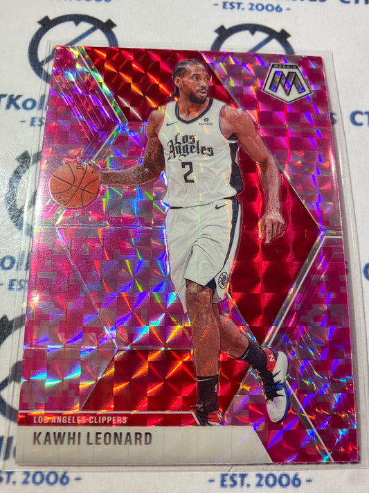 2019-20 Panini NBA Mosaic Kawhi Leonard Pink Prizm #78 Clippers