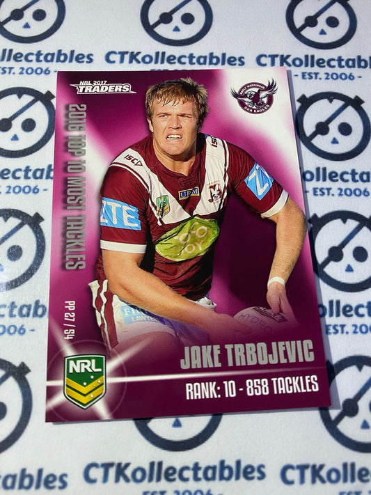 2017 NRL Traders Puzzle Piece Jake Trbojevic PP27/54 Manly