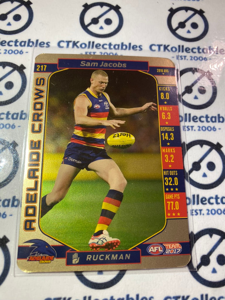 2017 AFL Teamcoach Gold #217 Sam Jacobs Crows