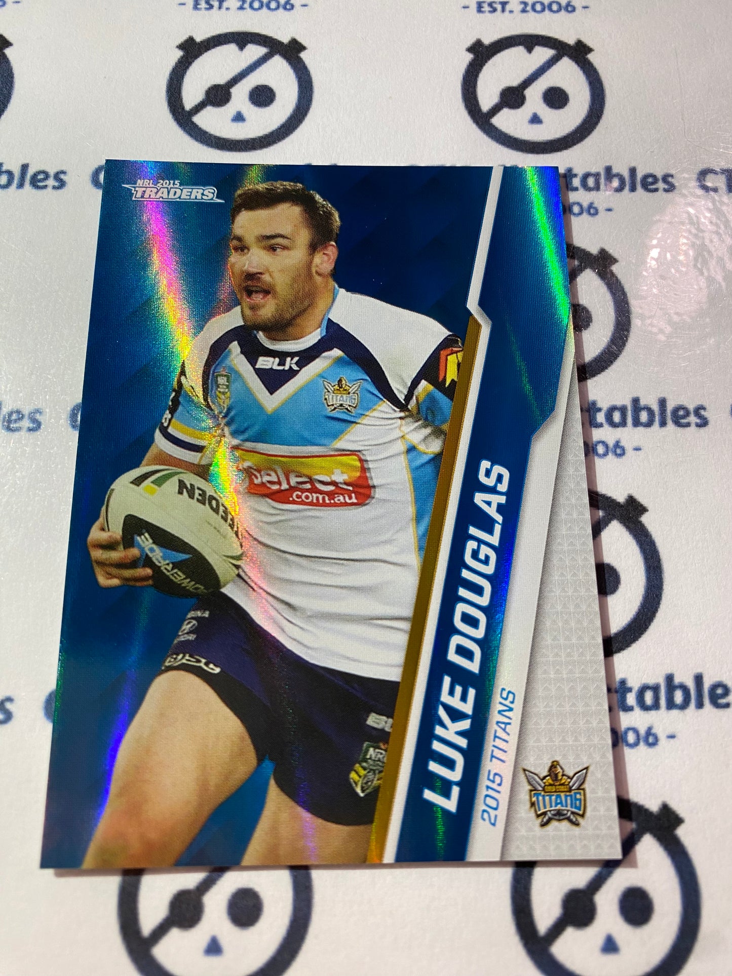 2015 NRL Traders Silver Parallel #P38 Luke Douglas Titans