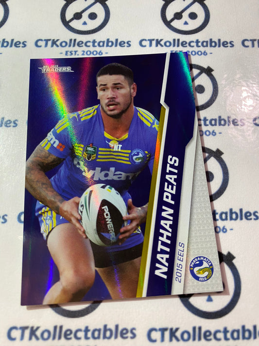 2015 NRL Traders Silver Parallel #P79 Nathan Peats Eels
