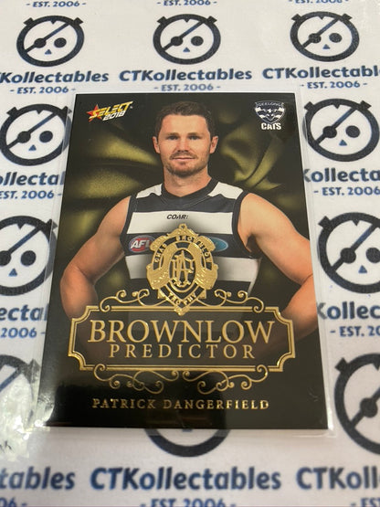 2018 AFL Footy Stars Brownlow Predictor Gold Patrick Dangerfield #205/250 Cats