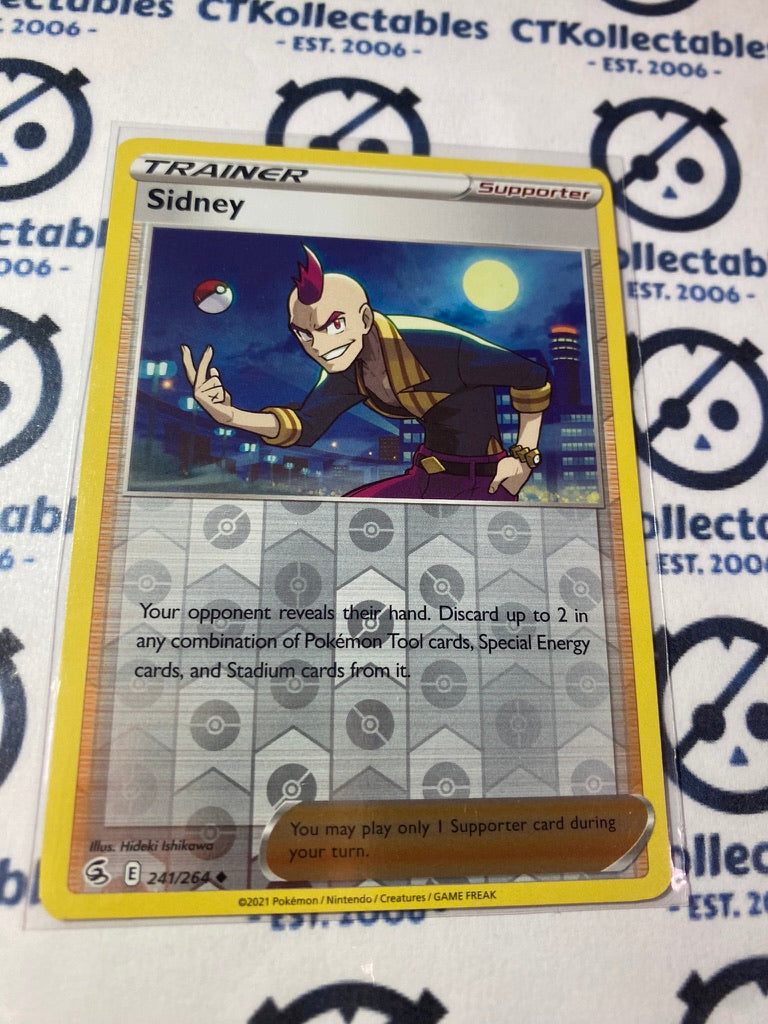 Sidney Reverse Holo #241/264 2021 Sword & Shield Fusion Strike Pokemon Card