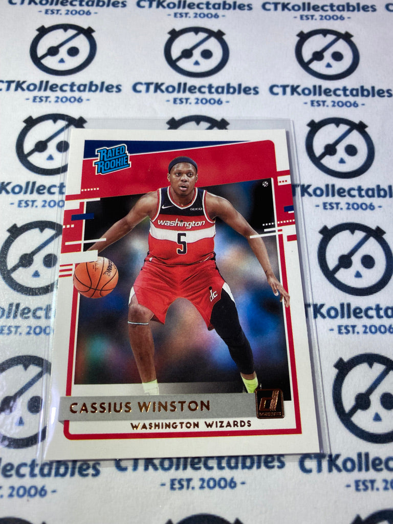 2020-21 NBA Donruss Rated Rookie Cassius Winston #249 Wizards