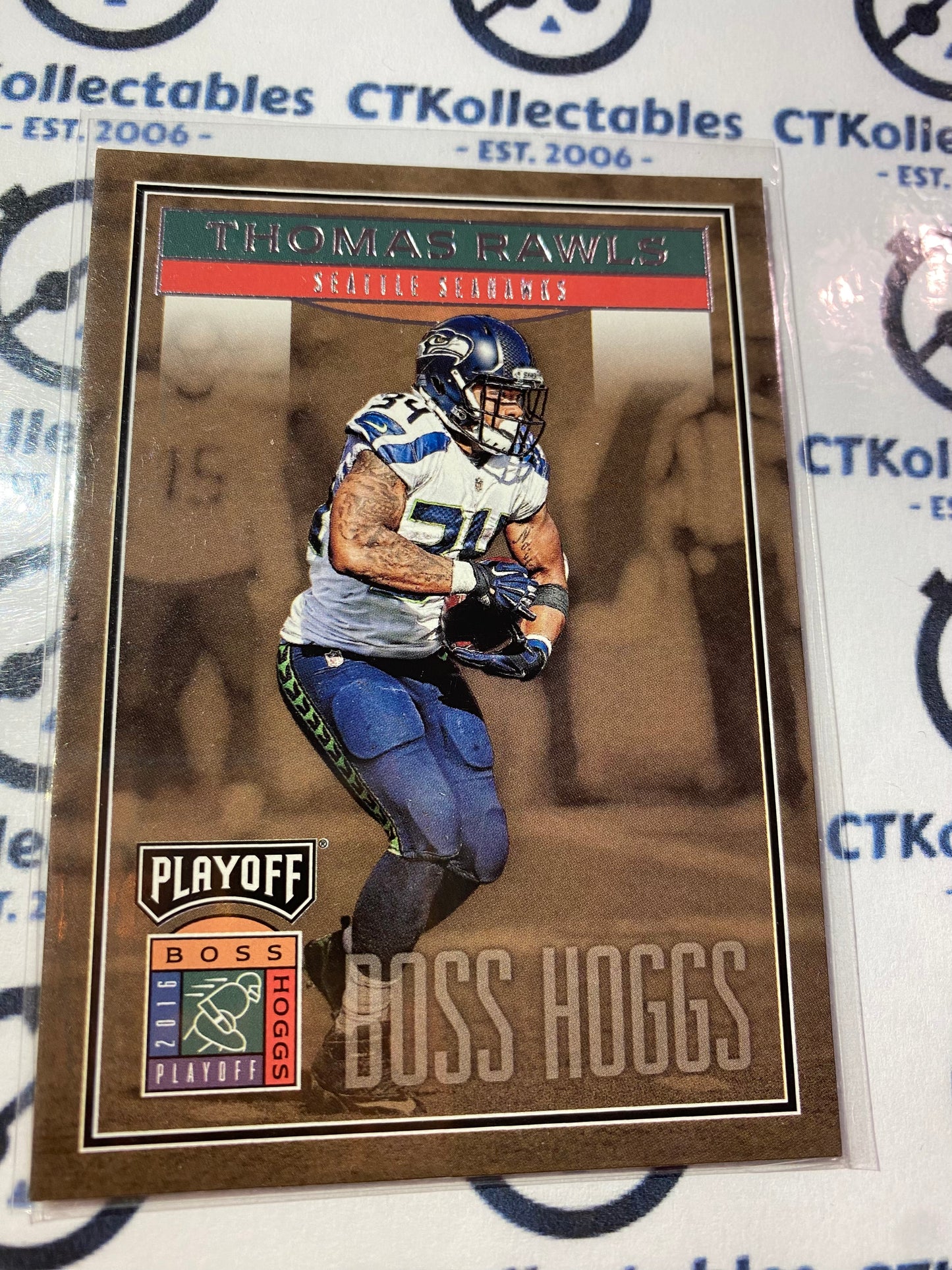 2016 NFL Panini Playoff Thomas Rawls Boss Hogg #BH-TR Seahawks