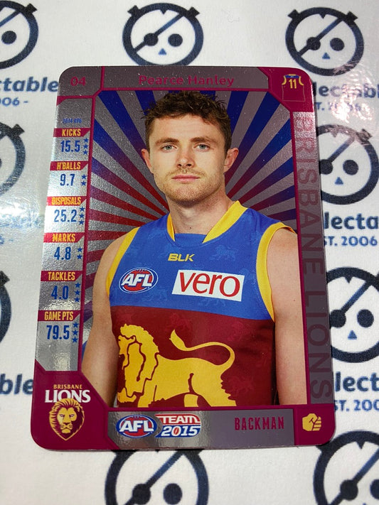 2015 AFL Teamcoach Silver  #04 Pearce Hanley Lions