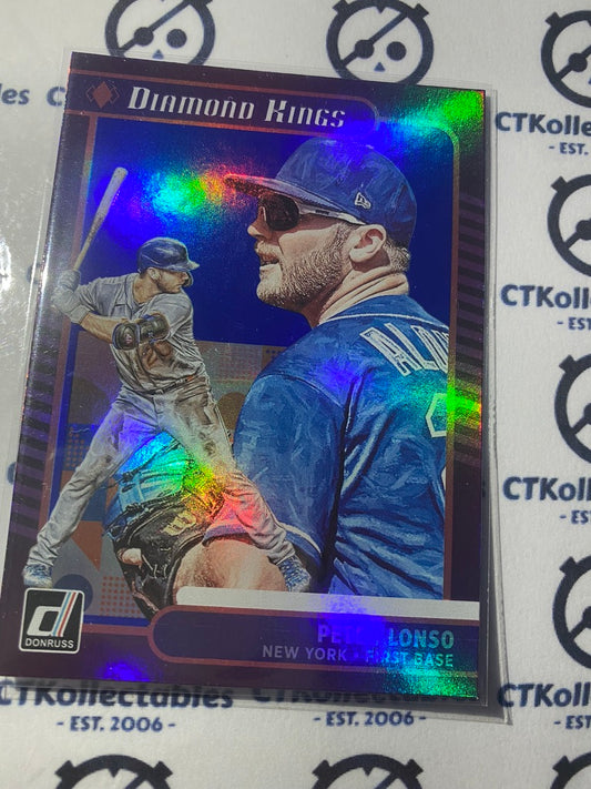 2021 Panini Donruss Baseball Pete Alonso Diamond Kings Blue Foil #19 New York