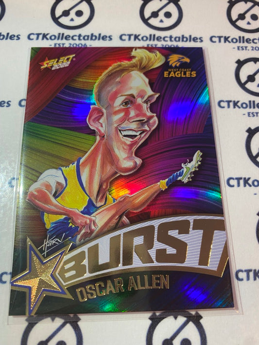2022 AFL Footy Stars Starburst Paint - Oscar Allen SBP65