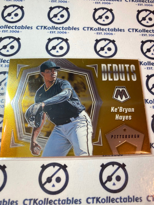 2021 Panini MLB Mosaic Debuts gold Ke'Bryan Hayes #PD10 Pittsburgh