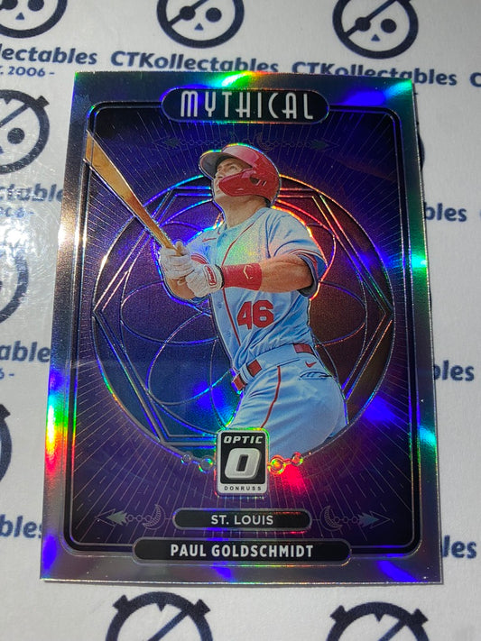 2021 Panini Donruss Optic Baseball Paul Goldschmidt Mythical Silver Prizm #M23