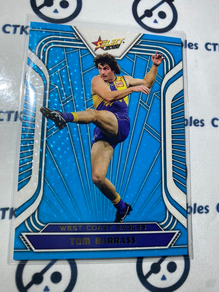 2022 AFL Footy Stars Fractured Blue #FB194 Tom Barrass #081/190