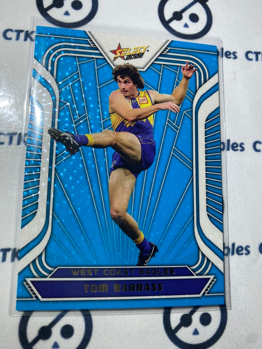 2022 AFL Footy Stars Fractured Blue #FB194 Tom Barrass #081/190