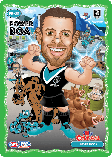 2022 AFL Teamcoach Footy Oddbodz FB-25 Travis Boak