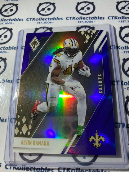 2021 NFL Panini Phoenix Alvin Kamara Purple Prizm #114/125 Saints