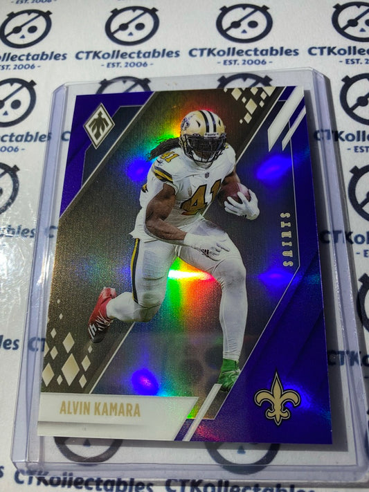 2021 NFL Panini Phoenix Alvin Kamara Purple Prizm #114/125 Saints
