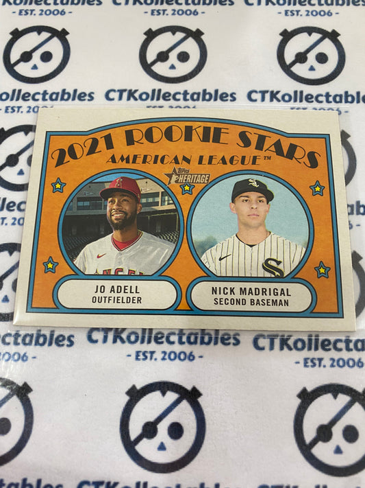 2021 MLB Heritage 2021 Rookie Stars Jo Adell / Nick Madrigal #187