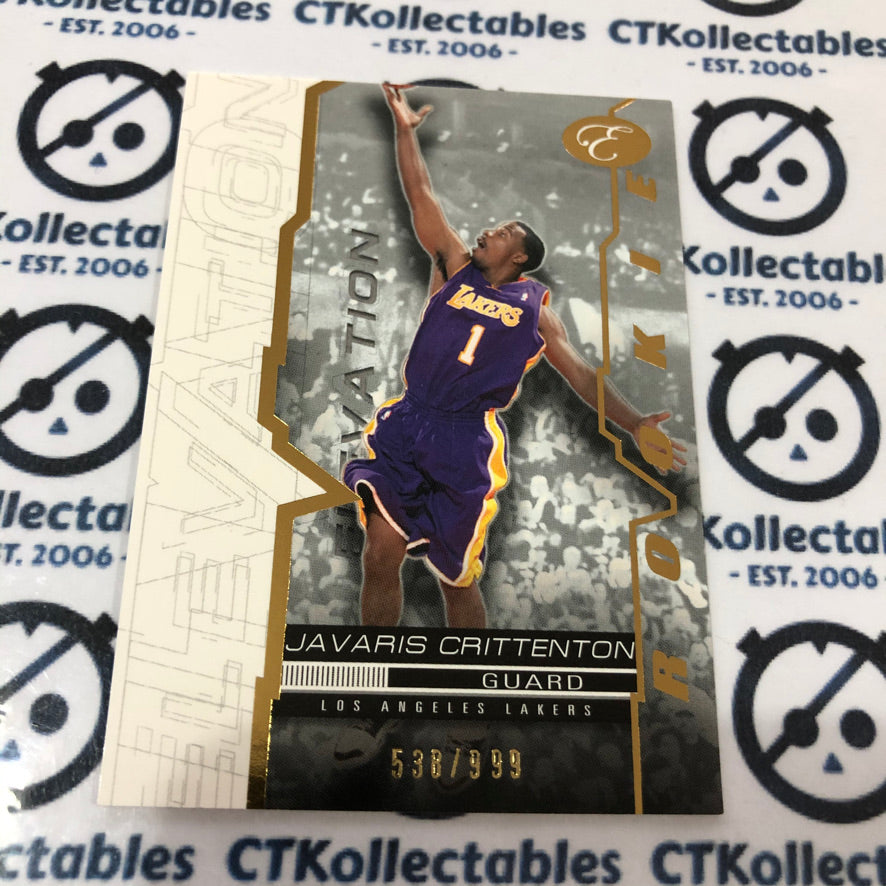 2007-08 Bowman Elevation #83 Javaris Crittenton Rookie #538/999 Lakers