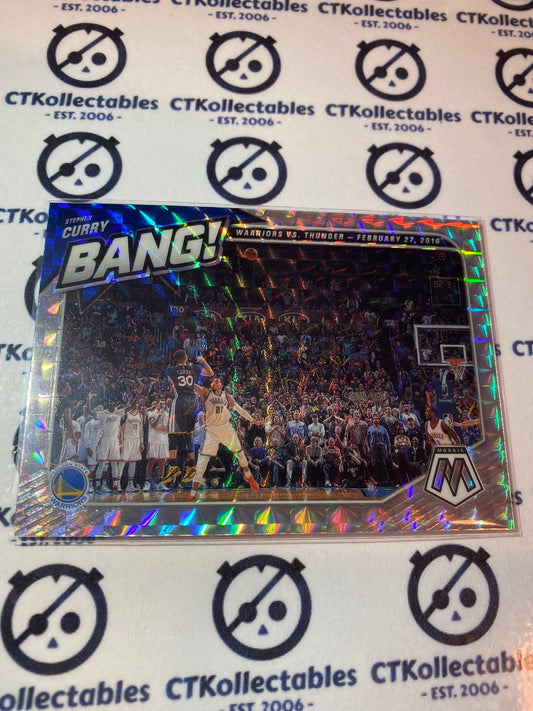 2020-21 NBA Mosaic BANG! Stephen Curry Silver Mosaic #2 Warriors